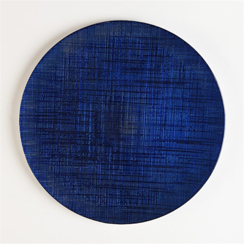 glass charger plate 1 Wholesale Glass Charger Plate PZ-040 - Image 1